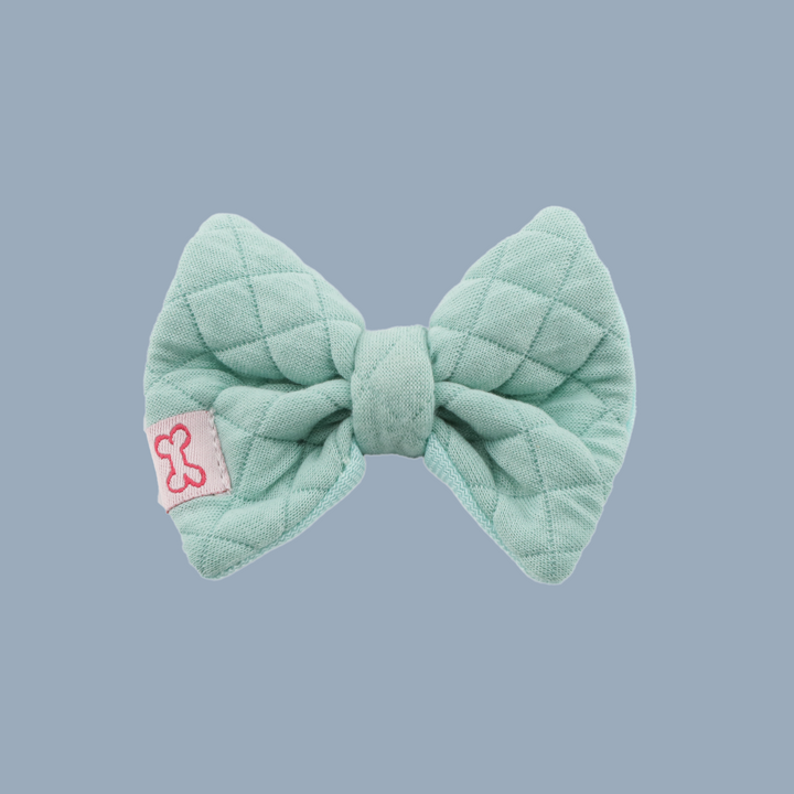 Mint Quilt Dinky Dog Snappy Harness, Collar, Lead & Bow Tie Set