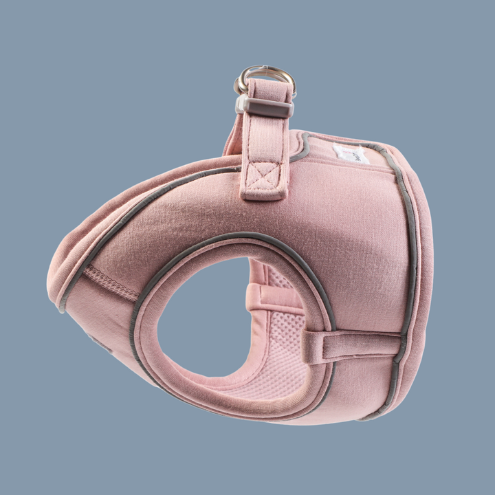 Chalky Pink Dinky Dog Snappy Harness, Collar & Lead Set