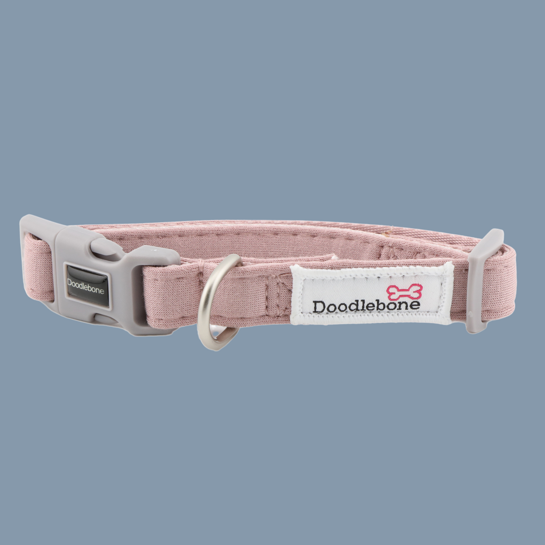 Chalky Pink Dinky Dog Snappy Harness, Collar & Lead Set