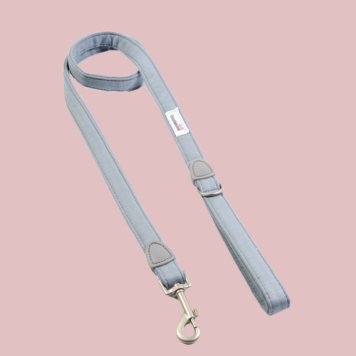 Chalky Blue Dinky Dog Snappy Harness, Collar, Lead & Treat Pouch Set